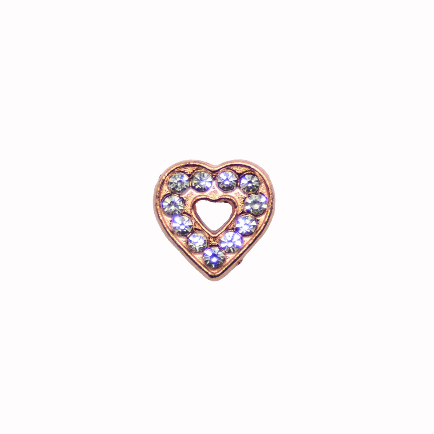 Rose Gold Heart Sparkle