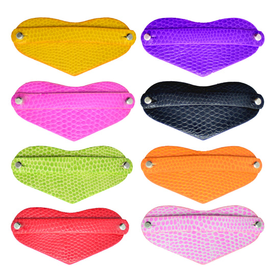 HAIR CLIP HEART PATTERNED