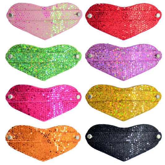 HAIR CLIP HEART SPARKLY